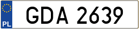 Trailer License Plate